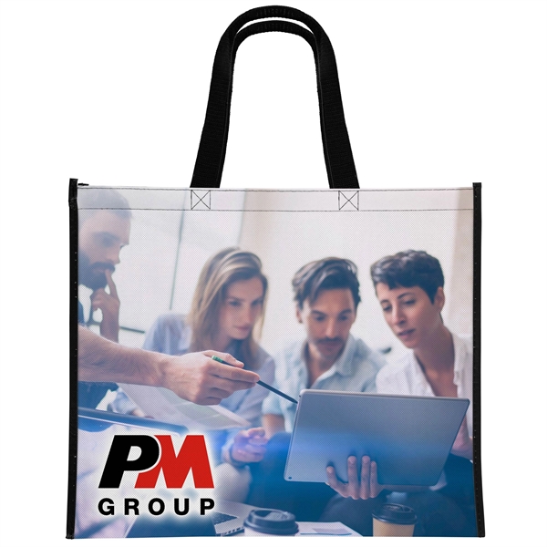 18" x 15" Laminated Full-Color Tote Bag - 18" x 15" Laminated Full-Color Tote Bag - Image 1 of 2