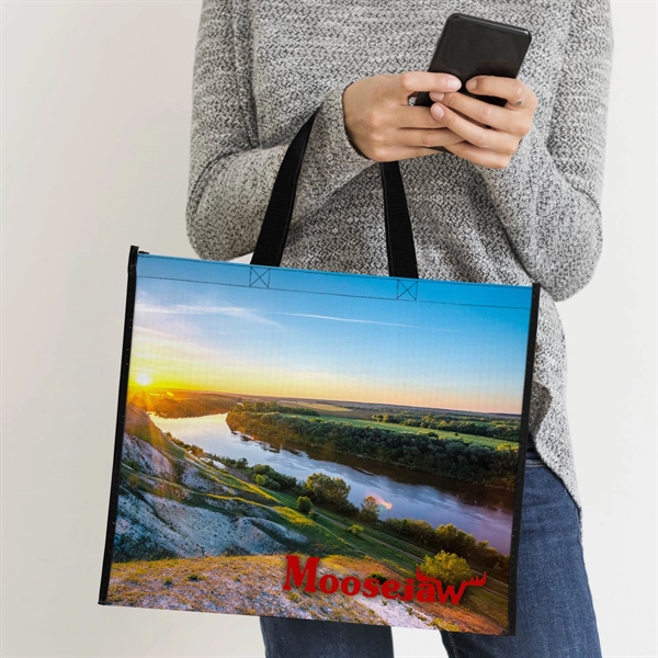 18" x 15" Laminated Full-Color Tote Bag - 18" x 15" Laminated Full-Color Tote Bag - Image 2 of 2