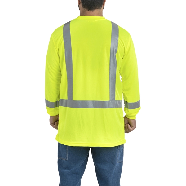 Berne Men's Hi-Vis Class 3 Performance Long Sleeve Pocket... - Berne Men's Hi-Vis Class 3 Performance Long Sleeve Pocket... - Image 2 of 5