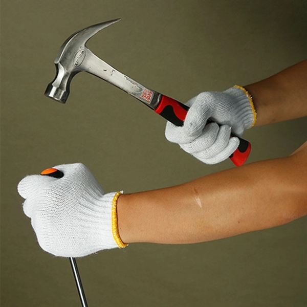 Cotton Knitted Worker Labor Safety Work Gloves - Cotton Knitted Worker Labor Safety Work Gloves - Image 2 of 6