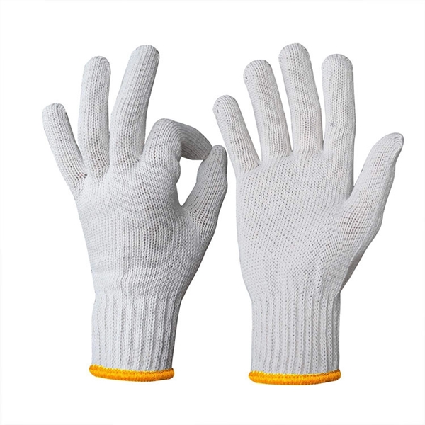 Cotton Knitted Worker Labor Safety Work Gloves - Cotton Knitted Worker Labor Safety Work Gloves - Image 3 of 6