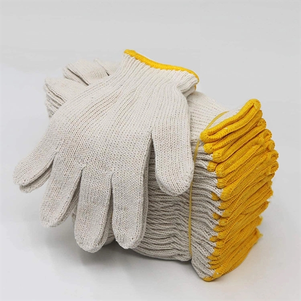 Cotton Knitted Worker Labor Safety Work Gloves - Cotton Knitted Worker Labor Safety Work Gloves - Image 6 of 6
