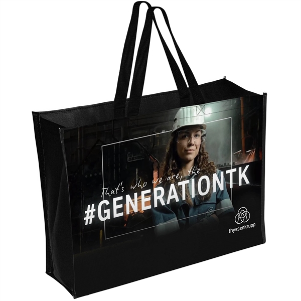 20" x 16" Laminated Full-Color Tote Bag - 20" x 16" Laminated Full-Color Tote Bag - Image 0 of 2
