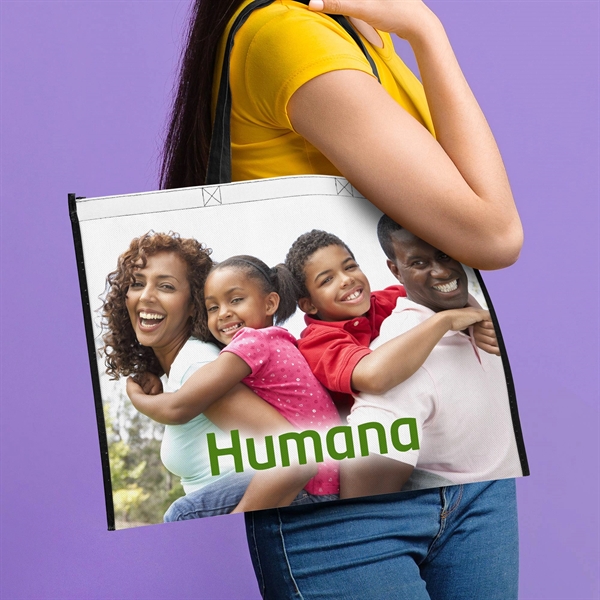 20" x 16" Laminated Full-Color Tote Bag - 20" x 16" Laminated Full-Color Tote Bag - Image 2 of 2