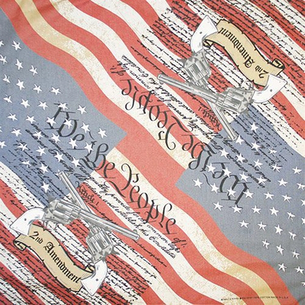 2nd Amendment American Flag Bandanna - USA Made - 2nd Amendment American Flag Bandanna - USA Made - Image 0 of 0