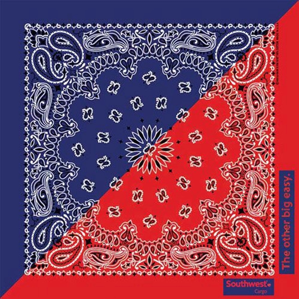 Split Paisley Bandanna - Made in the USA - Split Paisley Bandanna - Made in the USA - Image 1 of 4