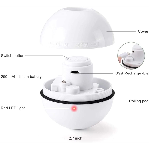 Interactive Cat Toys Ball With Led Light - Interactive Cat Toys Ball With Led Light - Image 4 of 4