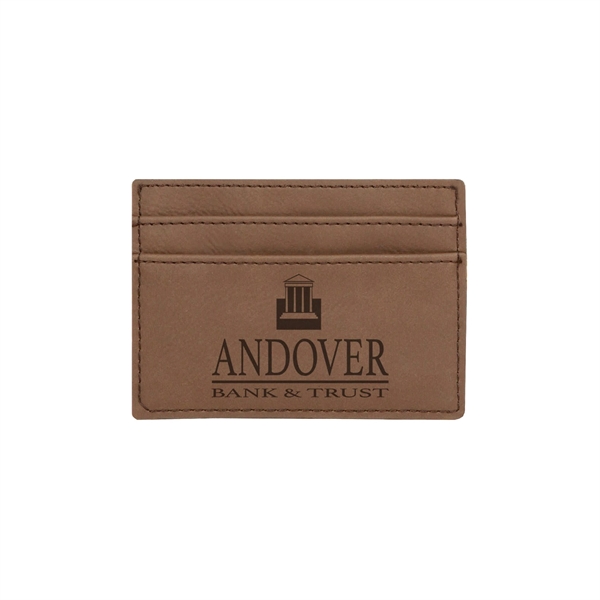 Dark Brown Leatherette Wallet Clip - Dark Brown Leatherette Wallet Clip - Image 0 of 1