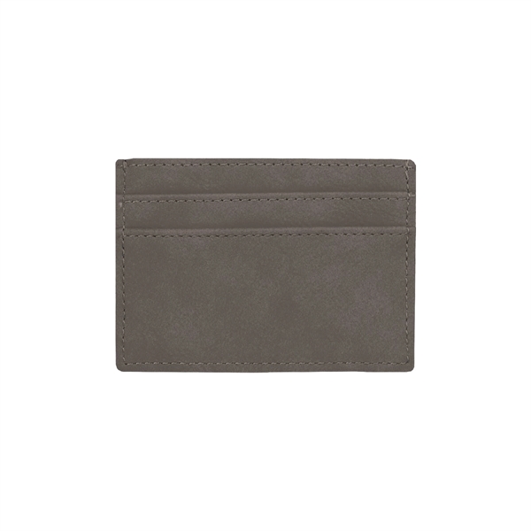 Gray Leatherette Wallet Clip - Gray Leatherette Wallet Clip - Image 1 of 1