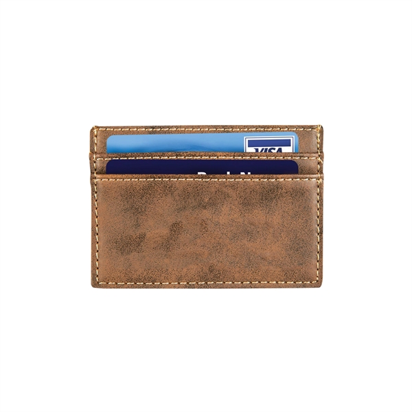 Rustic/Gold Leatherette Wallet Clip - Rustic/Gold Leatherette Wallet Clip - Image 1 of 1