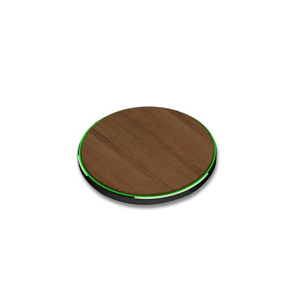 Walnut Wireless Charger Pad, 15W - Walnut Wireless Charger Pad, 15W - Image 4 of 6