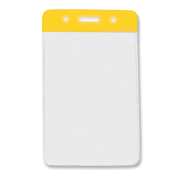 Vertical Vinyl Badge Holder / Nametag Holder with Color Bar - Vertical Vinyl Badge Holder / Nametag Holder with Color Bar - Image 4 of 9
