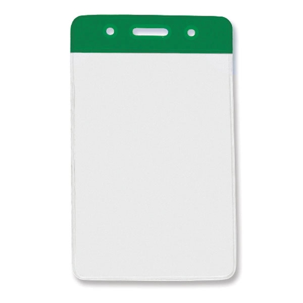 Vertical Vinyl Badge Holder / Nametag Holder with Color Bar - Vertical Vinyl Badge Holder / Nametag Holder with Color Bar - Image 7 of 9