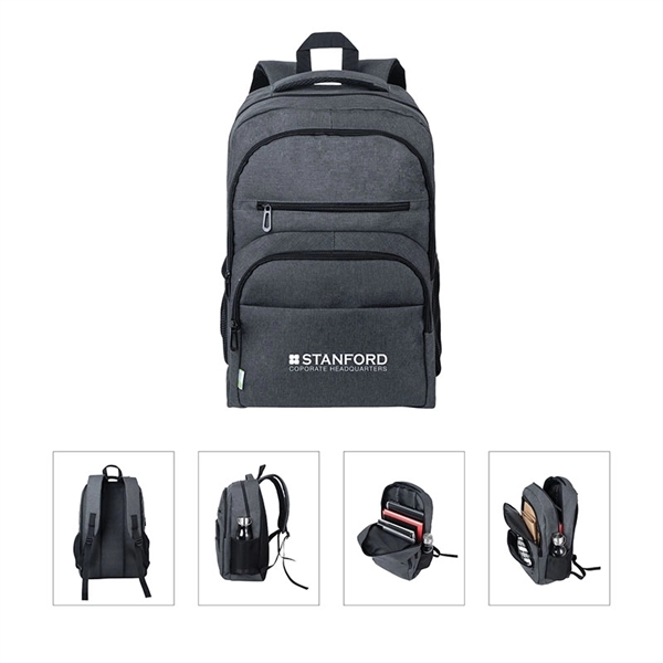 Spencer RPET Laptop Backpack - Spencer RPET Laptop Backpack - Image 0 of 6