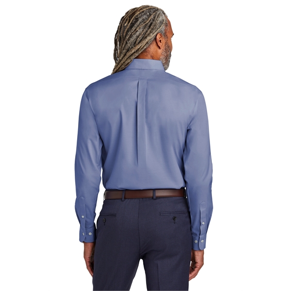 Brooks Brothers Wrinkle-Free Stretch Pinpoint Shirt - Brooks Brothers Wrinkle-Free Stretch Pinpoint Shirt - Image 5 of 19