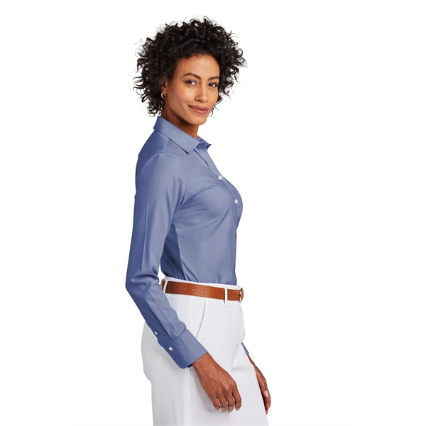 Brooks Brothers Women's Wrinkle-Free Stretch Pinpoint Shirt - Brooks Brothers Women's Wrinkle-Free Stretch Pinpoint Shirt - Image 6 of 19