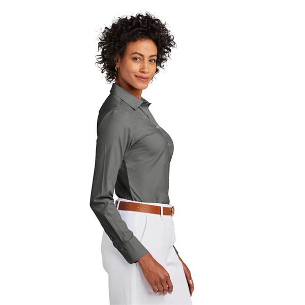 Brooks Brothers Women's Wrinkle-Free Stretch Pinpoint Shirt - Brooks Brothers Women's Wrinkle-Free Stretch Pinpoint Shirt - Image 8 of 19