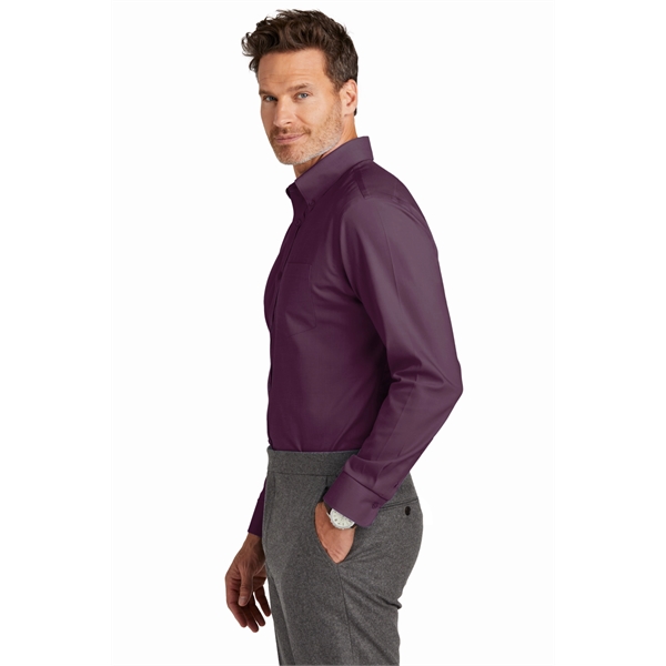 Brooks Brothers Wrinkle-Free Stretch Nailhead Shirt - Brooks Brothers Wrinkle-Free Stretch Nailhead Shirt - Image 14 of 29