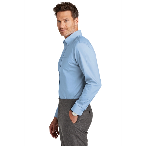 Brooks Brothers Wrinkle-Free Stretch Nailhead Shirt - Brooks Brothers Wrinkle-Free Stretch Nailhead Shirt - Image 16 of 29