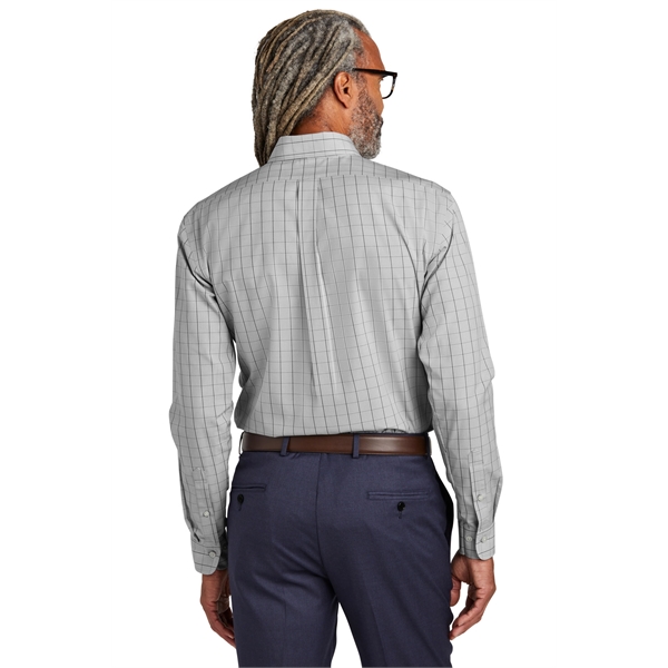 Brooks Brothers Wrinkle-Free Stretch Patterned Shirt - Brooks Brothers Wrinkle-Free Stretch Patterned Shirt - Image 5 of 9