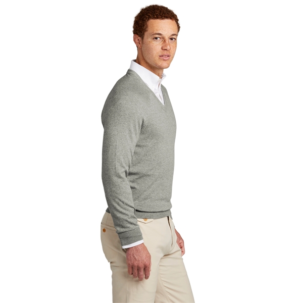 Brooks Brothers Cotton Stretch V-Neck Sweater - Brooks Brothers Cotton Stretch V-Neck Sweater - Image 7 of 14