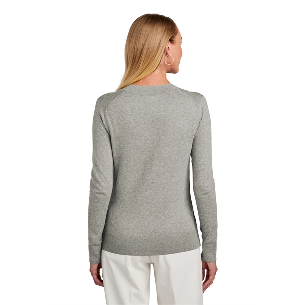 Brooks Brothers Women's Cotton Stretch V-Neck Sweater - Brooks Brothers Women's Cotton Stretch V-Neck Sweater - Image 7 of 19