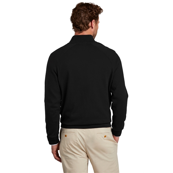 Brooks Brothers Cotton Stretch 1/4-Zip Sweater - Brooks Brothers Cotton Stretch 1/4-Zip Sweater - Image 7 of 19