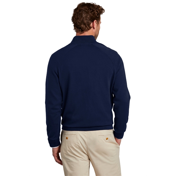 Brooks Brothers Cotton Stretch 1/4-Zip Sweater - Brooks Brothers Cotton Stretch 1/4-Zip Sweater - Image 11 of 19