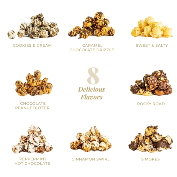 Gourmet Chocolate Drizzled Popcorn - Gourmet Chocolate Drizzled Popcorn - Image 1 of 3