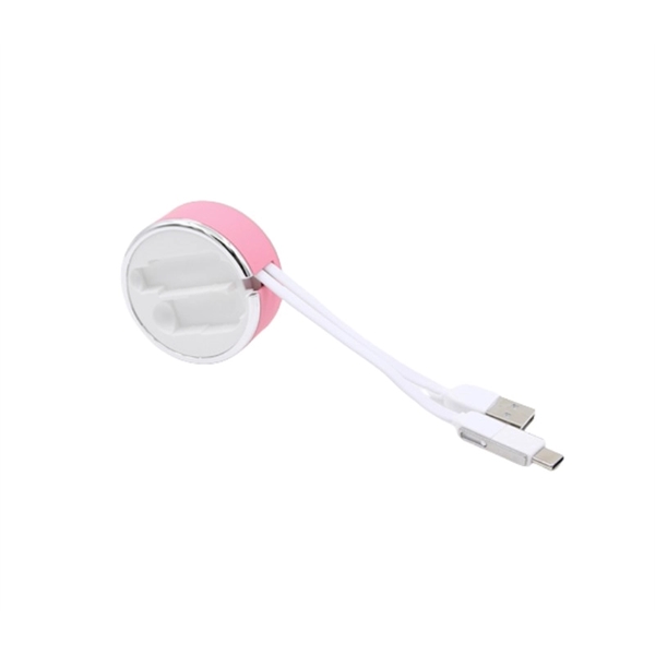 2-in-1 Retractable Type C Charging Cable - 2-in-1 Retractable Type C Charging Cable - Image 3 of 13