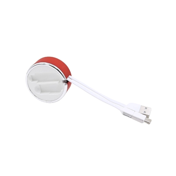 2-in-1 Retractable Type C Charging Cable - 2-in-1 Retractable Type C Charging Cable - Image 4 of 13