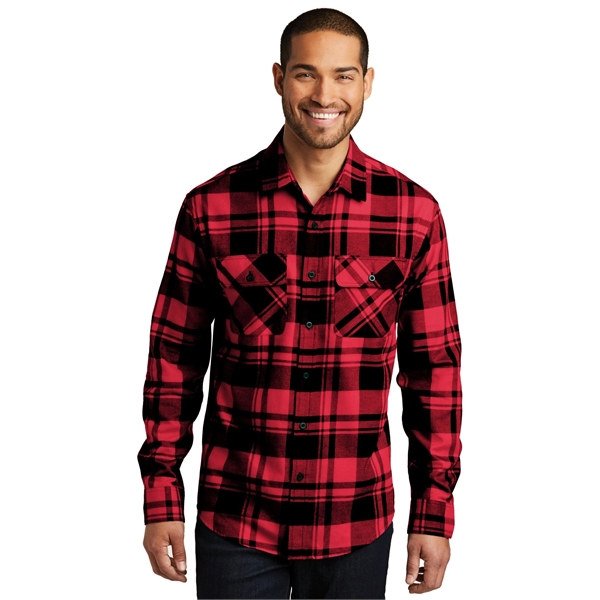 Port Authority Plaid Flannel Shirt. - Port Authority Plaid Flannel Shirt. - Image 20 of 47