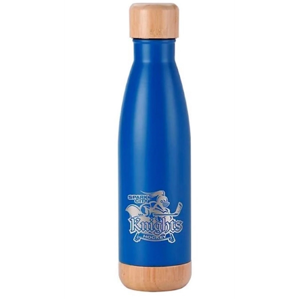 Voyager Bottle With Bamboo Base/Lid 17 oz - Voyager Bottle With Bamboo Base/Lid 17 oz - Image 0 of 4
