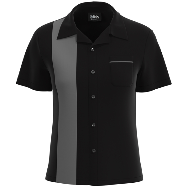 USA-Made Women's Retro Bowling Shirt 50's Style - USA-Made Women's Retro Bowling Shirt 50's Style - Image 5 of 19
