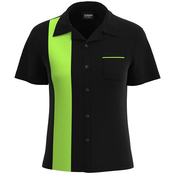 USA-Made Women's Retro Bowling Shirt 50's Style - USA-Made Women's Retro Bowling Shirt 50's Style - Image 2 of 19