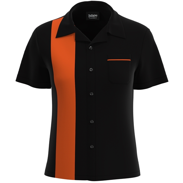 USA-Made Women's Retro Bowling Shirt 50's Style - USA-Made Women's Retro Bowling Shirt 50's Style - Image 3 of 19