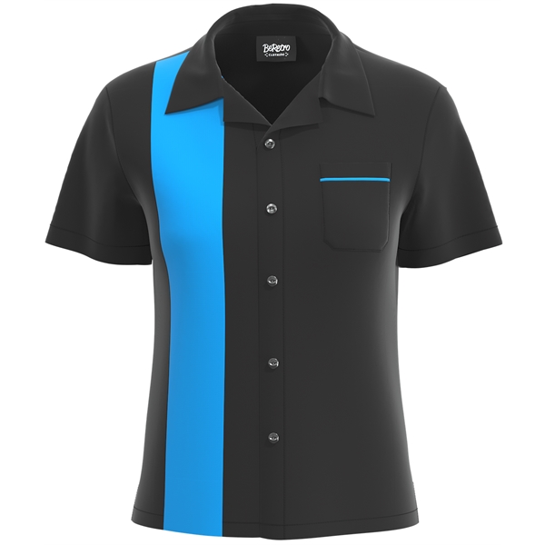 USA-Made Women's Retro Bowling Shirt 50's Style - USA-Made Women's Retro Bowling Shirt 50's Style - Image 4 of 19