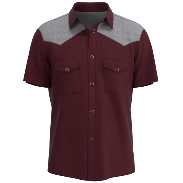 USA-Made Short Sleeve Western Shirt - USA-Made Short Sleeve Western Shirt - Image 7 of 14