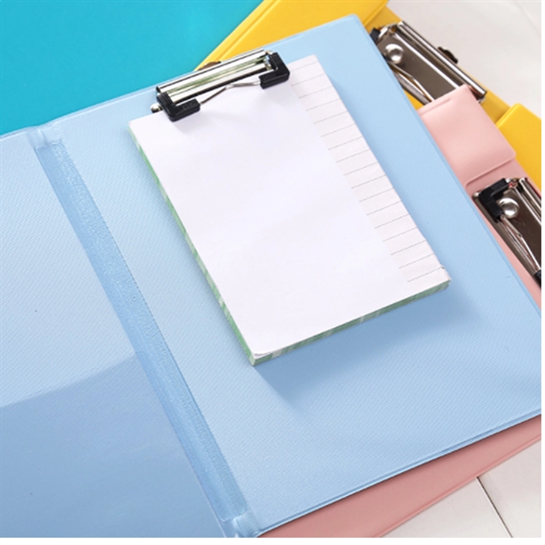 PU Leather A5 File Folder With Metal Clip - PU Leather A5 File Folder With Metal Clip - Image 1 of 2