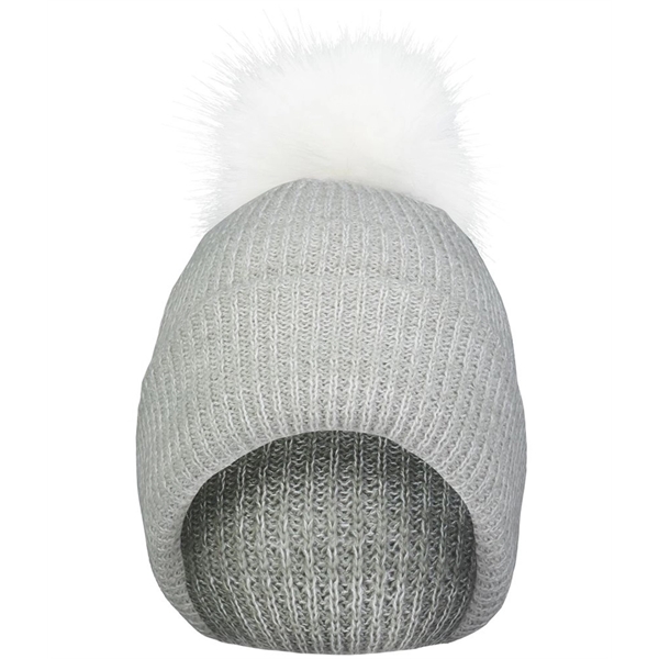 Faux Fur Pom Beanie