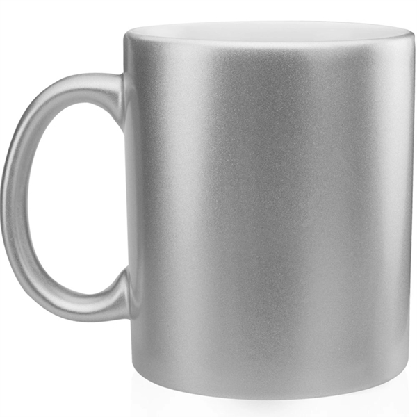 11 oz Metallic Ceramic Custom Mug - 11 oz Metallic Ceramic Custom Mug - Image 5 of 8