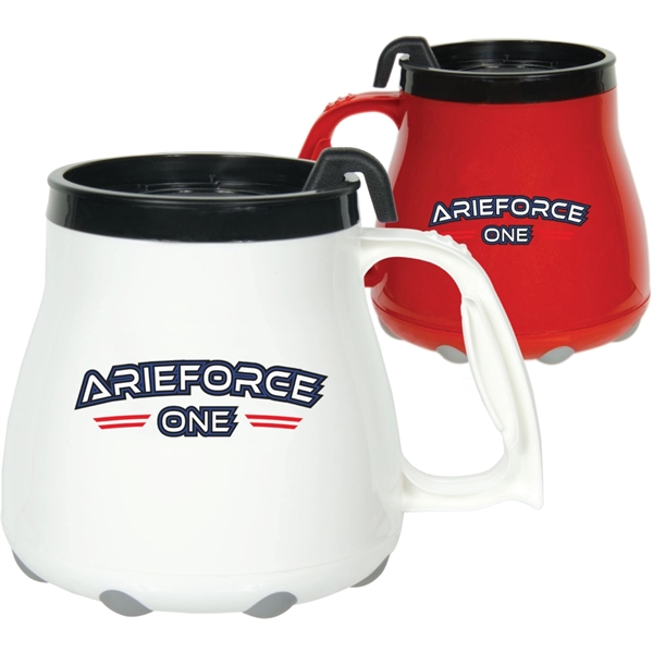 16 Oz. Mug W/ Special Rubber Grip Base & Slider Lid - 16 Oz. Mug W/ Special Rubber Grip Base & Slider Lid - Image 1 of 8