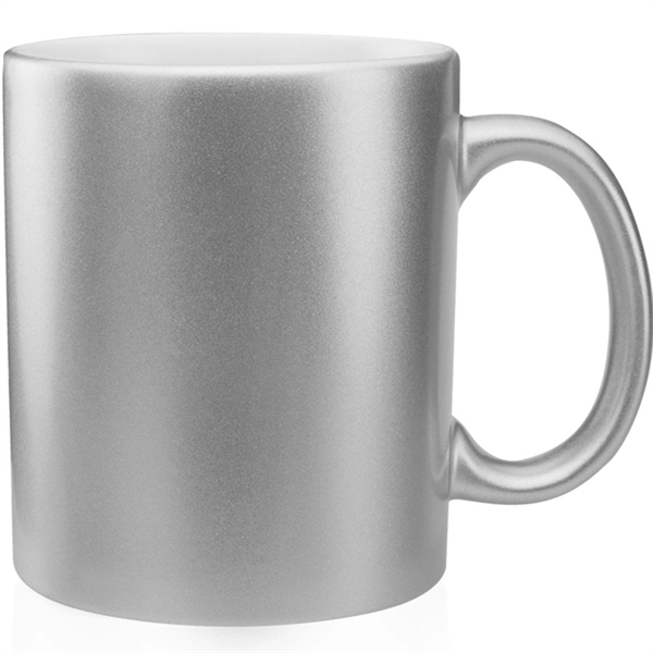 11 oz. Metallic Ceramic Custom Mug - 11 oz. Metallic Ceramic Custom Mug - Image 4 of 5