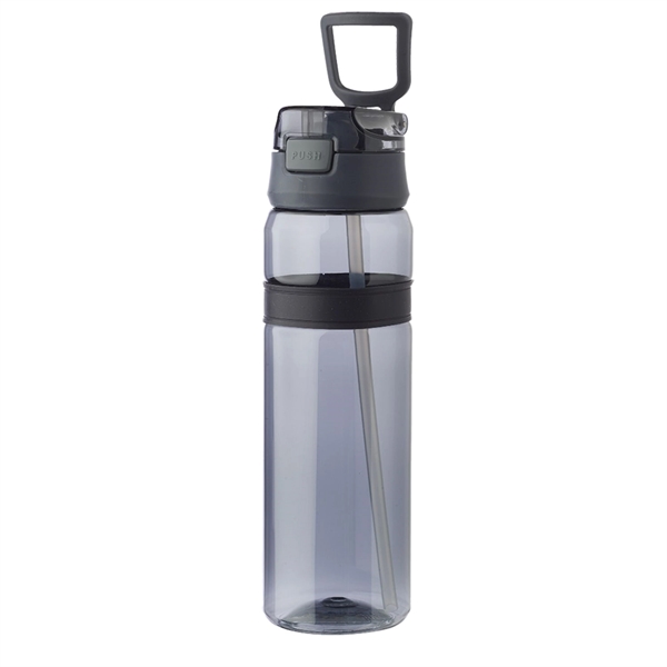 28 Oz. Plastic Water Bottle With Easy Carry Loop Handle - 28 Oz. Plastic Water Bottle With Easy Carry Loop Handle - Image 2 of 4