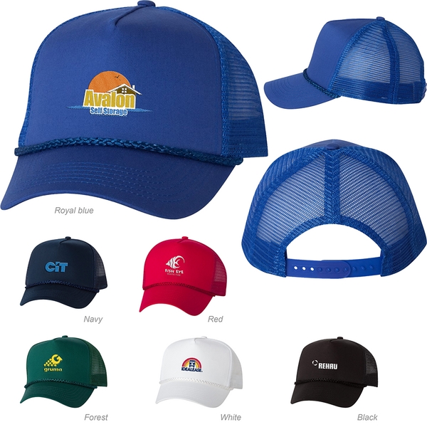 Valucap 8804H Five-Panel Trucker Cap - Valucap 8804H Five-Panel Trucker Cap - Image 0 of 18