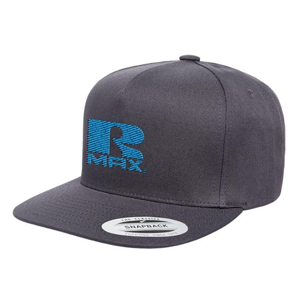 Yupoong 6007 Five Panel Flat Bill Cap - Yupoong 6007 Five Panel Flat Bill Cap - Image 6 of 8