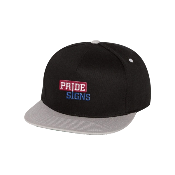 Yupoong 6007 Five Panel Flat Bill Cap - Yupoong 6007 Five Panel Flat Bill Cap - Image 2 of 8