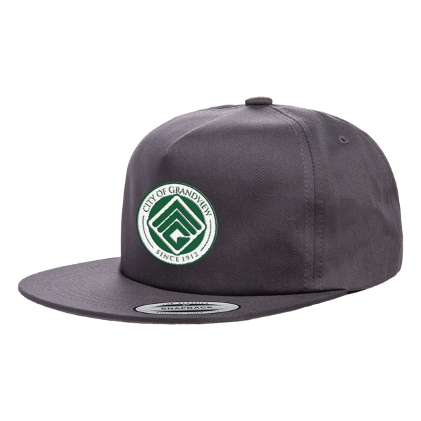 Yupoong 6502 Unstructured Five-Panel Snapback Cap - Yupoong 6502 Unstructured Five-Panel Snapback Cap - Image 7 of 7