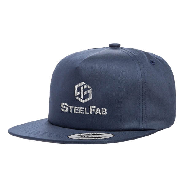 Yupoong 6502 Unstructured Five-Panel Snapback Cap - Yupoong 6502 Unstructured Five-Panel Snapback Cap - Image 3 of 7