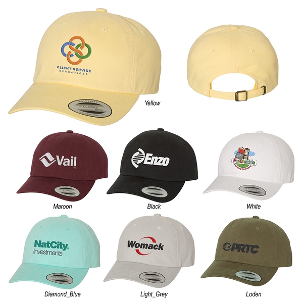 Yupoong 6245PT Peached Cotton Twill Dad Cap - Yupoong 6245PT Peached Cotton Twill Dad Cap - Image 0 of 4